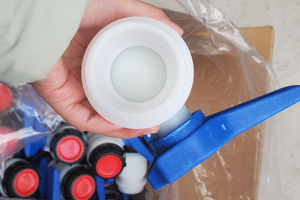 焊接一件件IBC容器球阀DN50 DN80 DN100 IBC手提袋阀