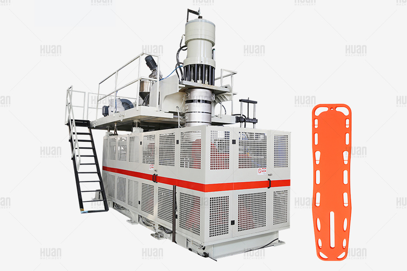 塑料HDPE医疗担架挤出机吹风机PE空心救援担架吹吹制造模具机器