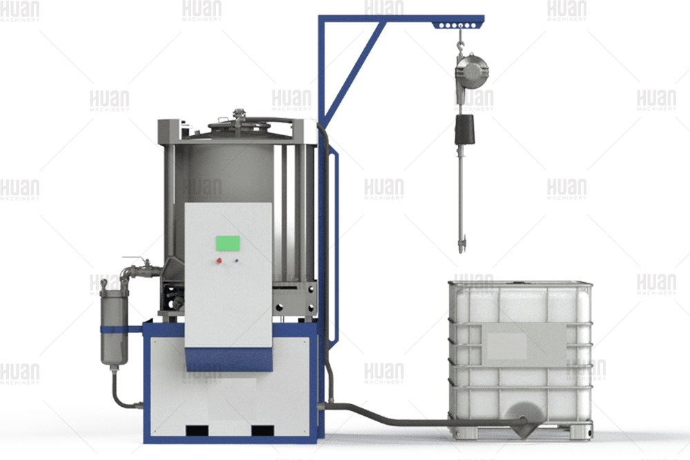 自动1000L IBC手提袋容器清洁系统IBC坦克洗衣机清洁剂生产线