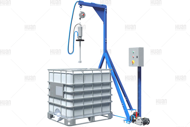 高压IBC坦克洗涤系统半自动1000L IBC手提袋清洁剂